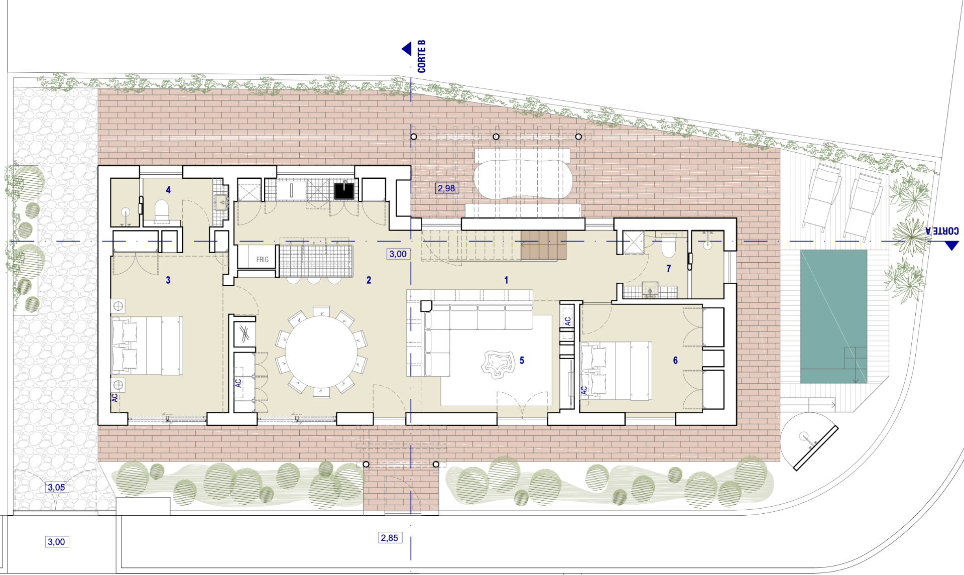 Ground floor plan, Casa dos Pescadores