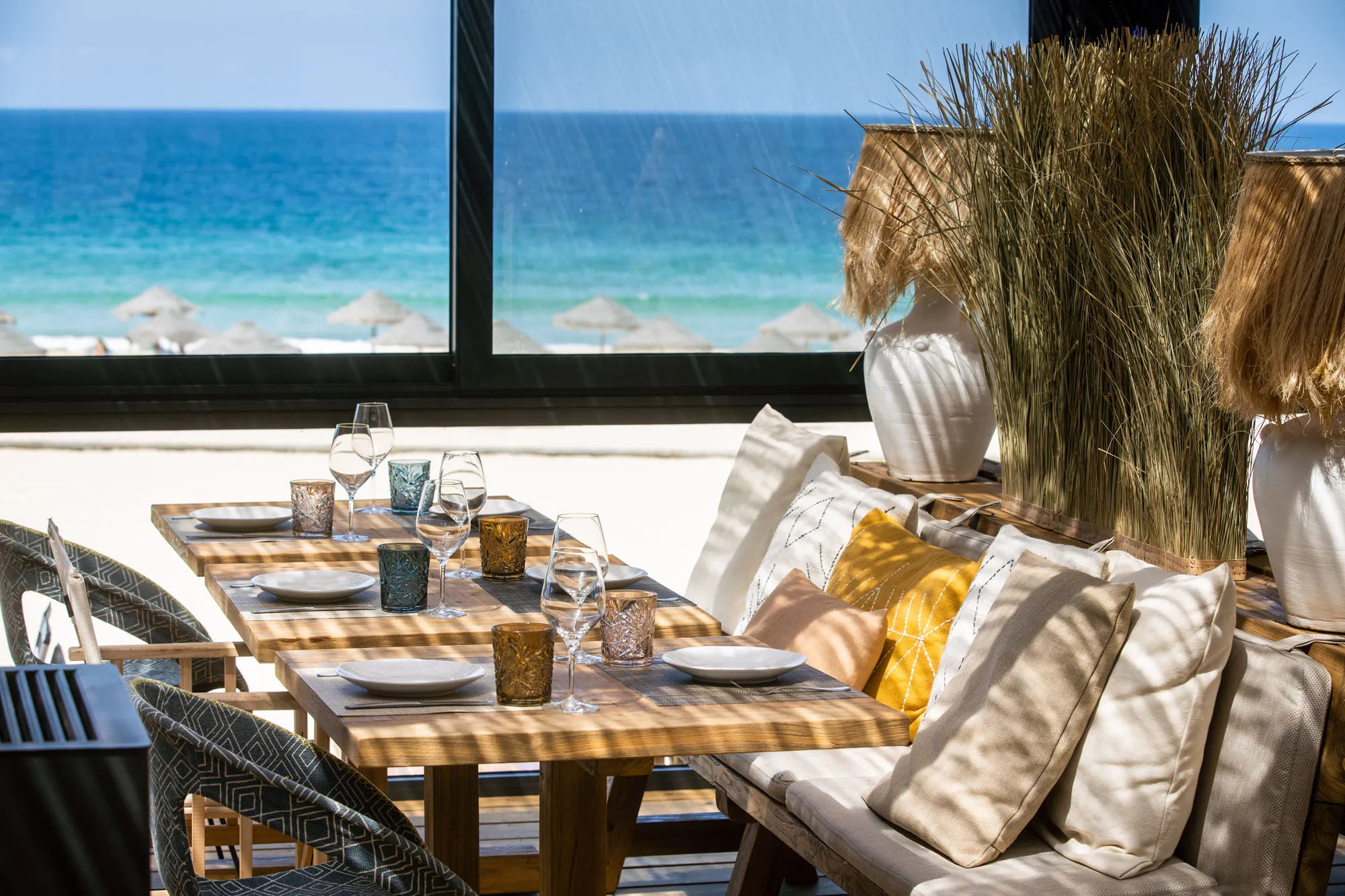 Praia do Carvalhal with Sublime beach club